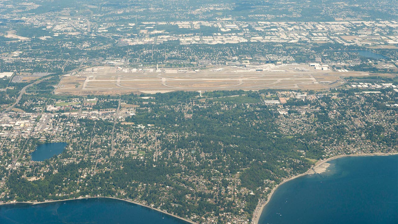 SeaTac Airport aerial view