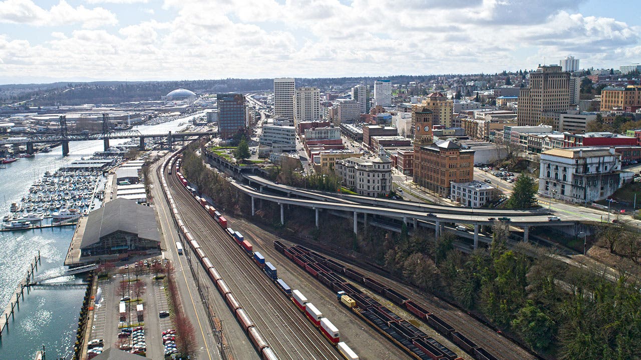 Tacoma railroad coast