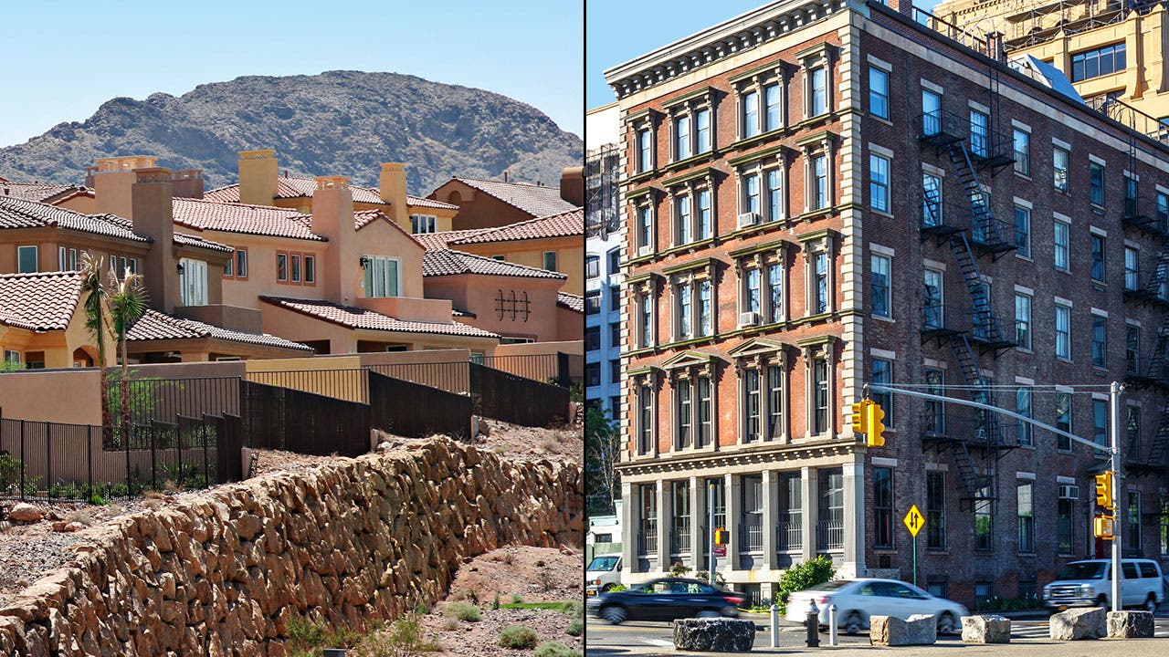 Las Vegas and New York neighborhoods
