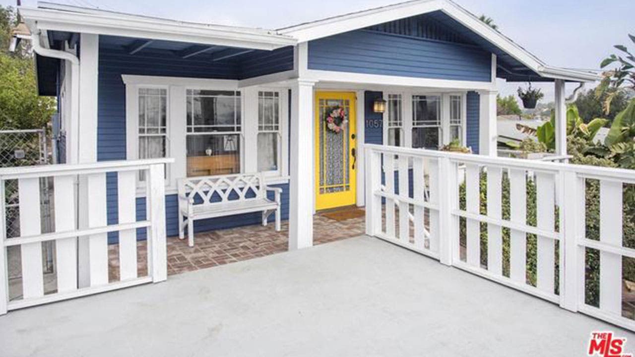 Tiny blue home in Los Angeles