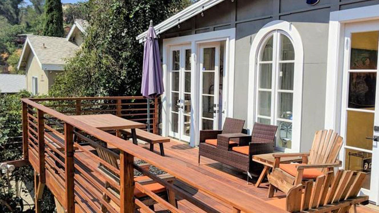 Tiny home with big deck in Southern California