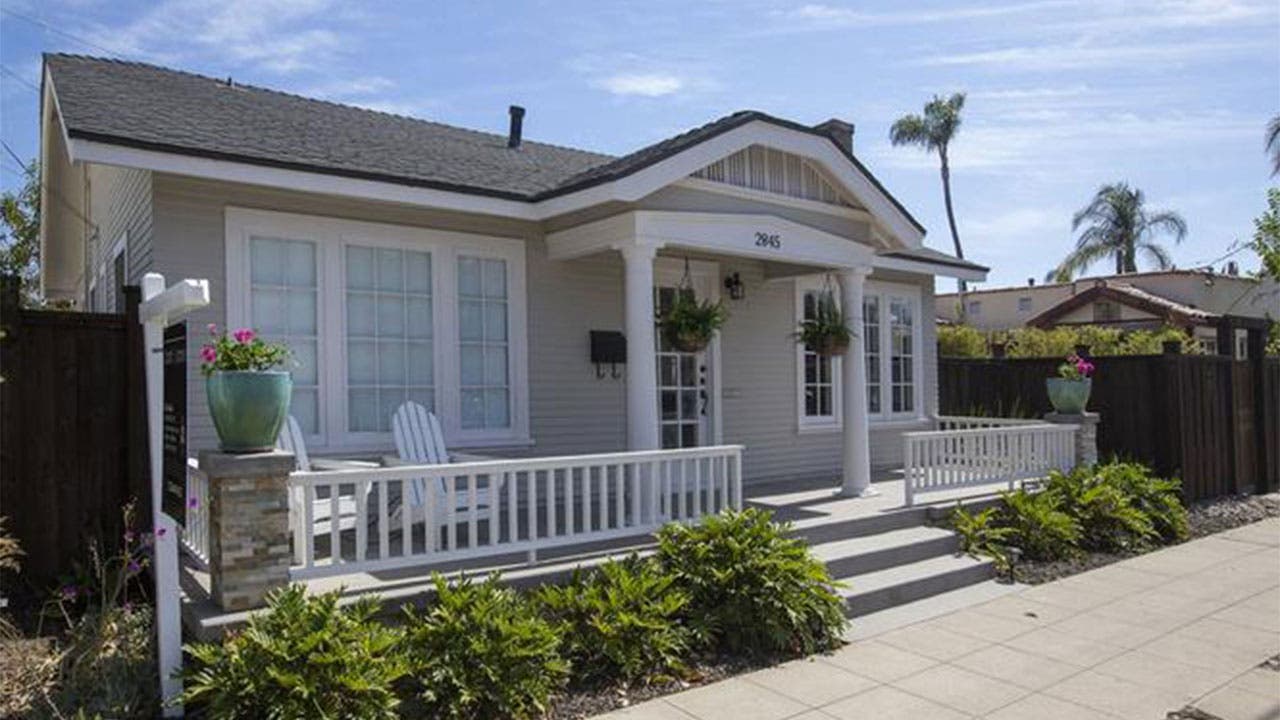 Tiny gray home in San Diego