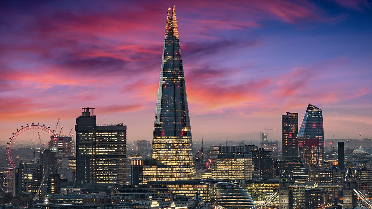 Sunset over The Shard