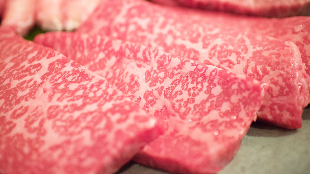 Waygu beef slices