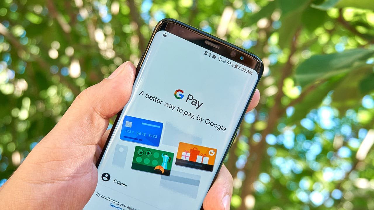Android utilisant Google Pay