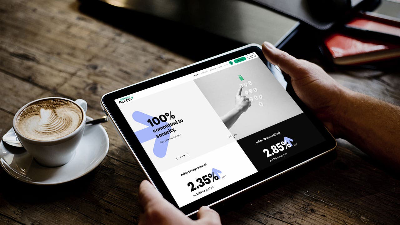 Man using tablet on Citizen Access website