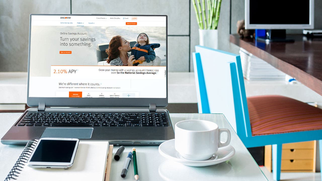 Discover Bank on website