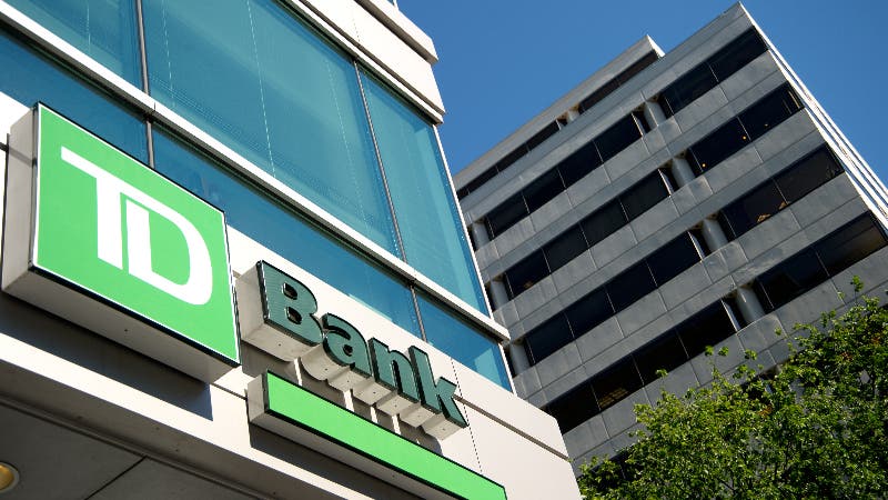 A TD Bank branch