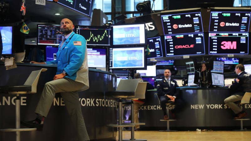 Man in New York Stock Exchange