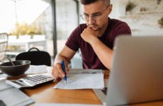 Person doing paperwork