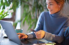 Person holding credit card