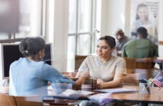 Women at bank